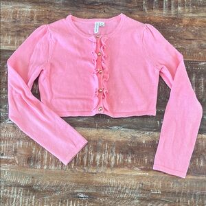 Janie and Jack Pink Ruffle Sweater